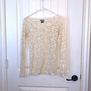 Sheer lace top